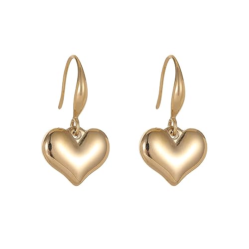 Pendentif cœur or et boucles romantiques : votre atout style Ins au quotidien