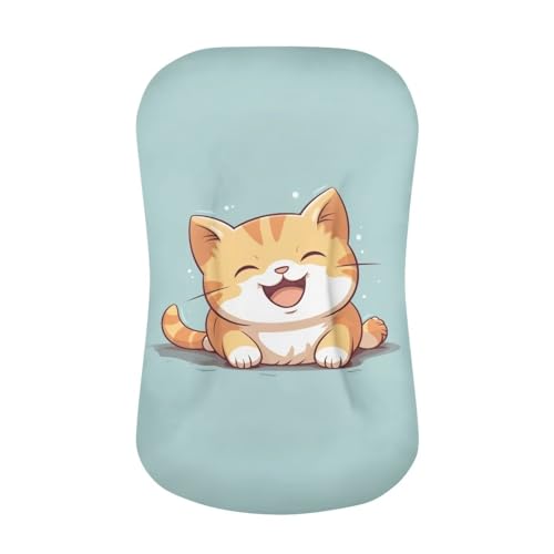 Image of ZOUTAIRONG Cute CatBassinet Sheet Set Compatible with Mika Micky, Baby Delight, Dream On Me Bassinet Mattress, Jersey Knit Ultra Soft Flexible for Baby Boys Girls Blue