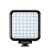 INSSTRO A49L Mini Panel LED 5W Video Light 5500K, Linterna Recargable con batería de Litio de 750mAh para cámara, Disparos, Disparos