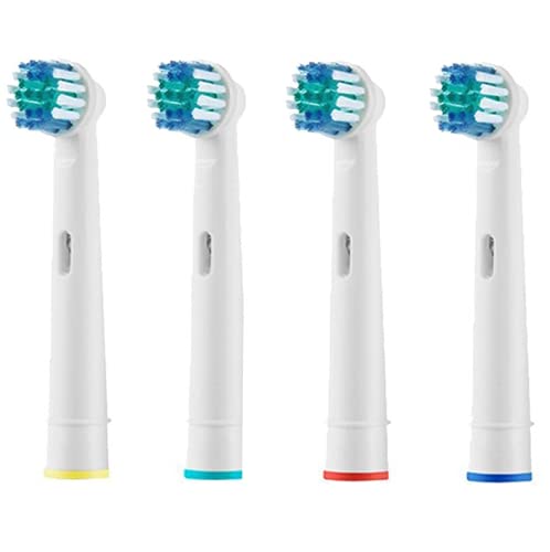 Smart Health Compatible with Oral-B Precision Clean Toothbrush Heads Replacement Refills for Rechargeable Electric Toothbrush for Braun Oral B (Pack of 4), White