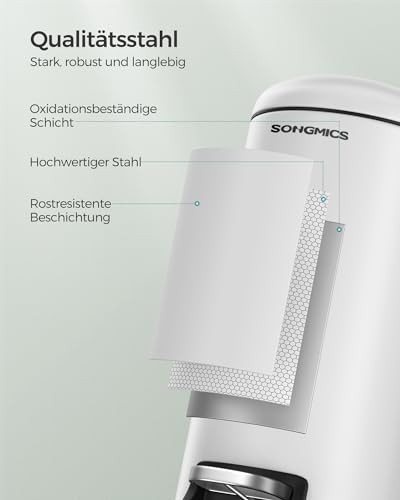 SONGMICS Kosmetikeimer, 10 Liter, Mülleimer Bad mit Deckel, Softclose – Ansicht 7
