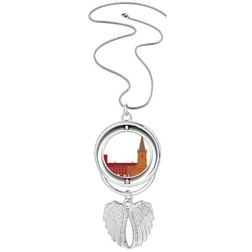 Collier ailes d'ange monument de Koling en argent pour femme