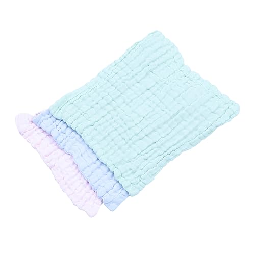 UPKOCH 5Pcs Face Towels Solid Saliva Bibs Multi Handkerchiefs Colors for Drooling Teething for Parents