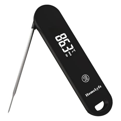 HomeLyfe Digital Meat Thermometer with LED Display Cover