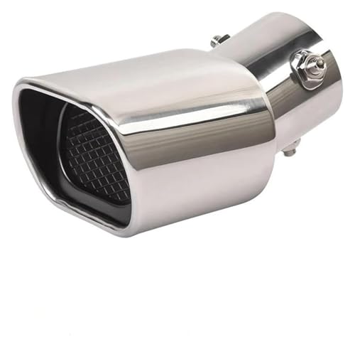 車の排気管装飾 用 スズキ JB64 JB74 2019 2020 車用排気マフラーチップ リアテールパイプ ノズルマフラー 車外装アクセサリー(Silver Square)