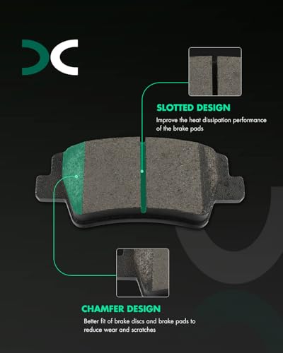 Image of SCITOO D2395-9623 Disc Brake Pads Sets Rear Ceramic Brake Pads w /Hardware