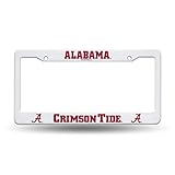 Rico Industries NCAA Alabama Crimson Tide Plastic License Plate Frame, 6 x 12.25-inches