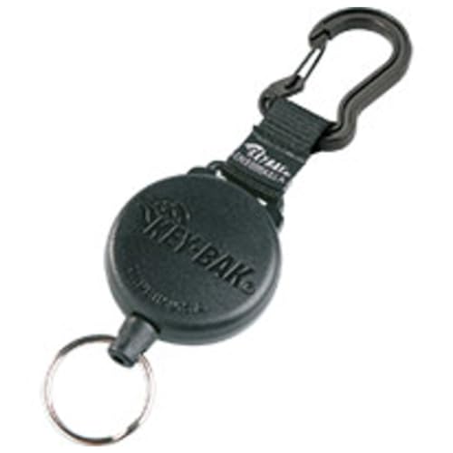 Preisvergleich Produktbild Key-Bak Schlüsselroller mit Karabiner, schwarz (Schlüsselanhänger Schlüsseletui Karabiner Karabinerhaken Schlüsselbandrolle Schlüsselkarabinerhaken Schlüsselrolle Schlüsselrollo)