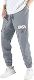 Mehrang Track Pant for Men || Joggers for Men for Running || Gym Sports Lower for Men & Boys Track Pants for Men Multipurpose || Mens Lower Activewear Mid Rise Cargo Pant Grey, Large