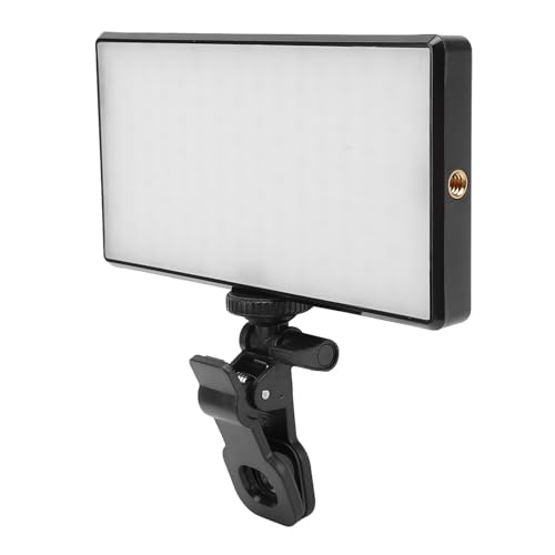 Selfie Light, LED Light Panel with Clamp, Portable Camera Light with Dimmable 2500?9000K with 1/4 Inch Screw Interface for Selfie Live Streaming