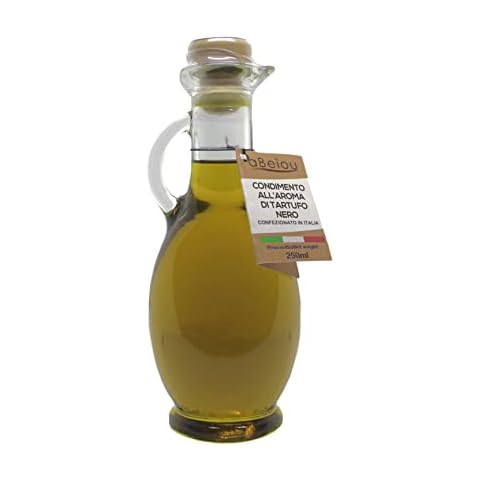 aBeiou. Black truffle oil 250ml, extra gourmet product 100% Italian, extra virgin olive oil flavoured with black truffle, handmade oil, vegan vegetarian, gifts Cover