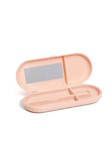 Image of Kontainer Smile Clear Aligner Travel Case with mirror, Rose Quartz, Travel