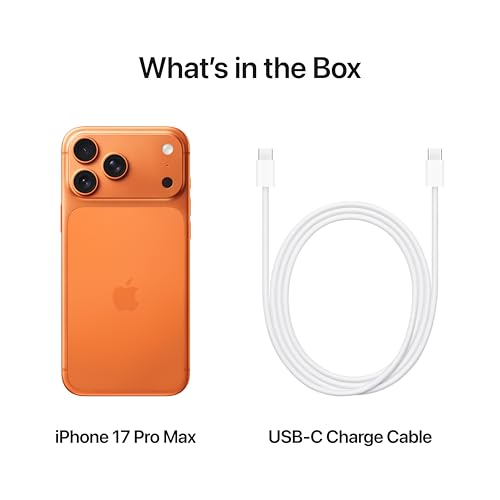 iPhone 17 Pro Max من Apple (سعة تخزين 256GB) - برتقالي كوني