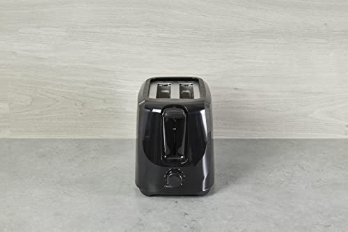 PIFCO® Black Toaster 2 Slice - 700W - 6 Browning Controls & Anti-Jam Function - Compact Design 2 Slice Toaster - Easy to Clean with Removable Crumbs Tray - Image 3