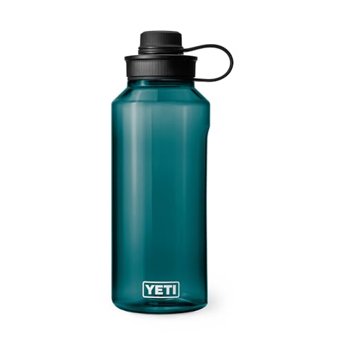 Image of YETI Yonder Water Bottle with Yonder Tether Cap, Lightweight, Leakproof and BPA-Free