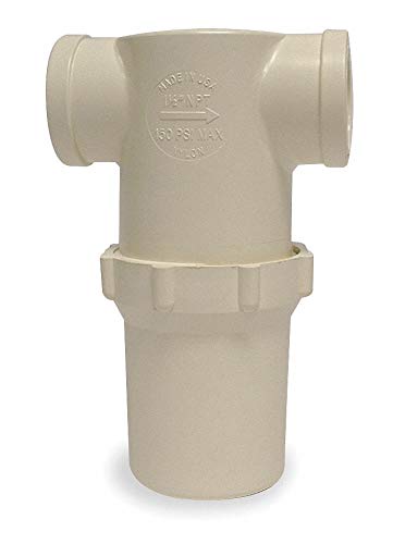 50 Mesh Low Profile T-Line Strainer, 1 1/2 in Pipe Size, 305 Microns,20400008849