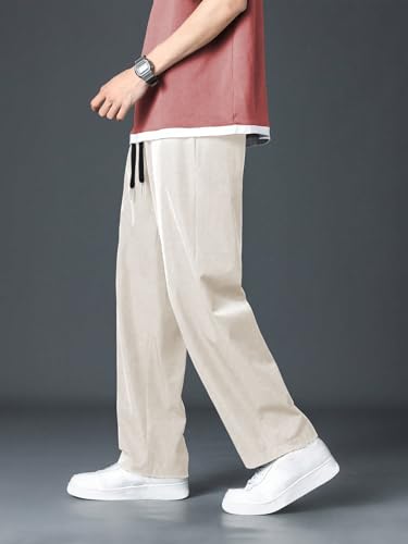 GRECIILOOKS Lycra Track Pants for Men – Stretchable Loose Fit Gym Joggers | Korean Style Workout Pants with Trendy Gym & Streetwear Bottoms with Utility Pockets (Available in Plus Size and Combo Pack