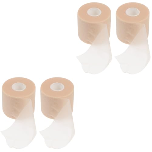 BCOATH 2sets Comfortable Sports Ankle Wrist Wrap Double Sided Foam Tape Gray Wide 2rolls*2