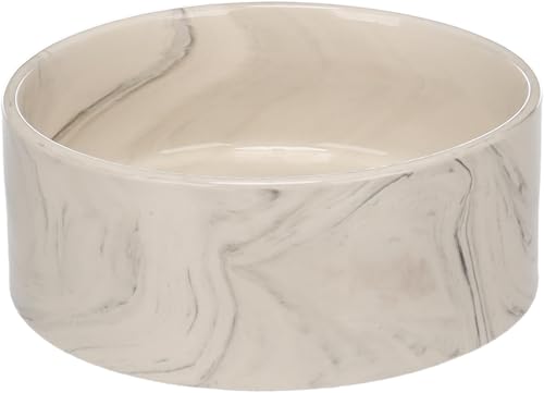 Hundenapf Keramik – rund – 750ml – grau – spülmaschinenfest – für mittelgroße Hunde – Flamingo dog bowl baron