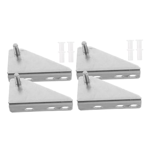 SAFIGLE 4 piezas Bisagras de Acero Inoxidable para Frigorífico y Congelador de Instalación Rápida y Compatible con Múltiples Modelos Accesorio Duradero para Puertas Pequeñas y Medianas