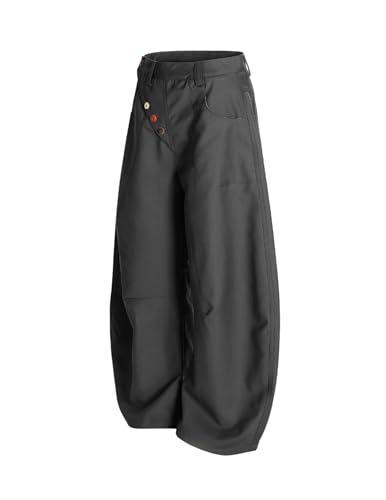 Aelfric Eden Baggy Wide Leg Barrel Pants Colorful Button for Women Men Casual Streetwear Y2K Loose Lantern Trousers Pants3