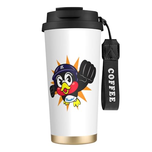タンブラー つば九郎day 東京ヤクルトスワローズ グッズ 水筒 コーヒーカップ コンビニカップ ステンレスボトル 保温保冷 ストロー付き 持ち運び 直接ドリップ 大容量 おしゃれ プレゼント