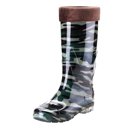 Man Short Cotton Rainboots Rubber Boots For Garden Man Rain Footwear Rain Shoes Zapatos Hombre Rojo Amarillo, AG., 44 EU