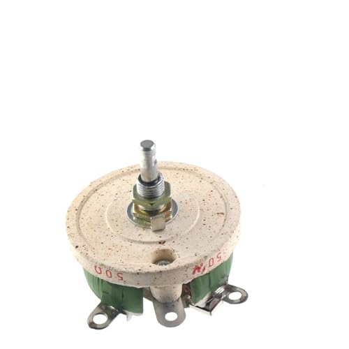 TSIOHKBS 50W BC1 high Power rheostat rotary variable wire wound Disc shape Adjustable resistor Sliding 1R 2R 3R 5R 10R 15R 20R 25R 30R(300R)