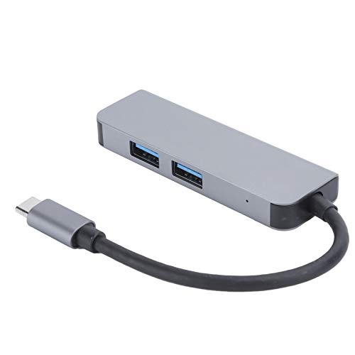 Type-C Hub,Aluminum Alloy Docking Station,Multifunctional 2x USB3.0 Output Adapter,Support High‑Definition HDMI Audio And Video Output - Image 4