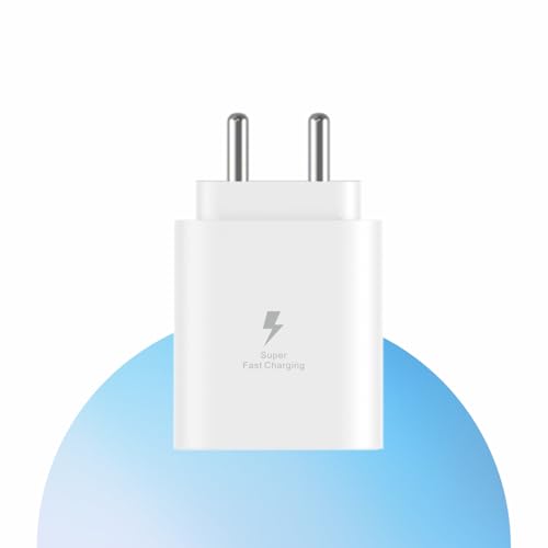 Image of Candytech 25W Superfast Adapter | Fast Charging for Samsung Smartphones, iPhone 15 /14 /13 /12 /11 /X & Pro Series & Other Type-C Devices BIS Certified