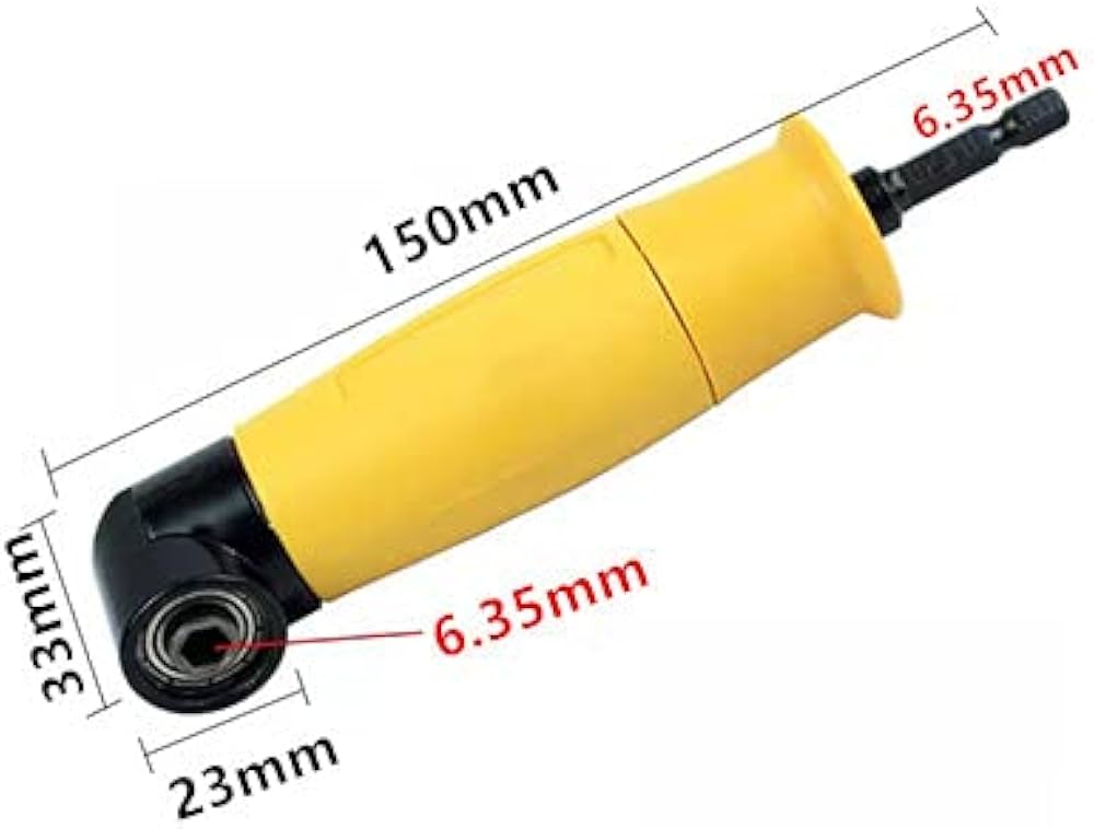 Amazon | 90度コーナードリル 1/4インチシャンク六角磁気ビット Amazon | 90度コーナードリル 1/4インチシャンク六角磁気ビット