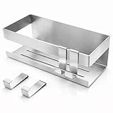 Luhuuxmu Duschablage Ohne Bohren mit 2 Haken | 304 Edelstahl Duschregal | Wandmontage Badregal Duschorganizer für Shampoo & Duschgel, Silber