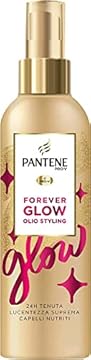Pantene Pro-V Forever Glow Olio Styling Per Capelli, Tenuta 24h, Lucentezza Suprema, Capelli Nutriti, Blocca Il Crespo, Trattamento Senza Risciacquo, 200ml