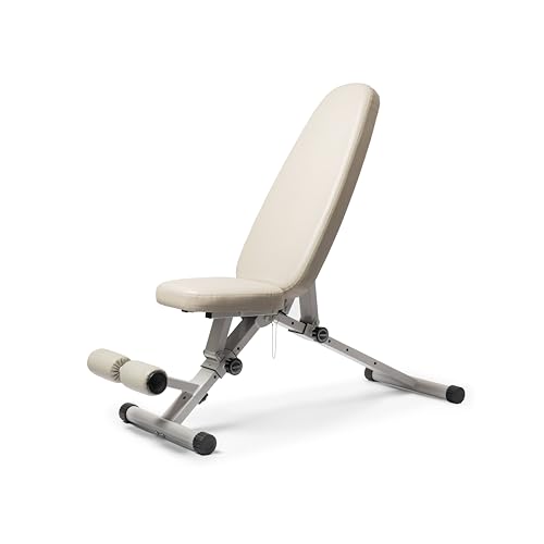 WeGym Fitness Bench, Adjustable, Collapsible, Comfortable, and Luxurious Home Gym Bench for Strength...