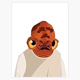 Leyland Designs Admiral Ackbar Bumper Sticker Window Water Bottle Decal 5''