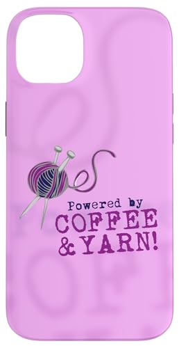 Café e hilo, tejido de costura divertido para coser Carcasa para iPhone 14 Plus