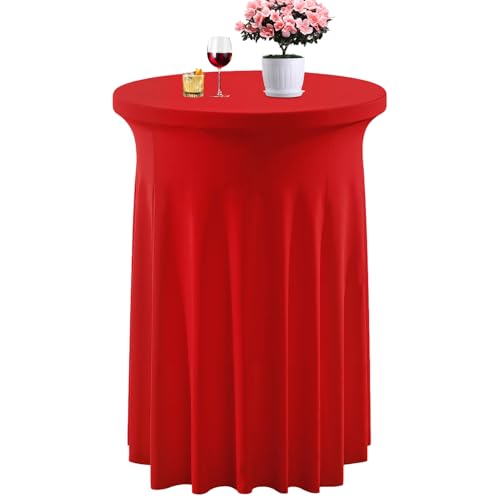 Mantel de cóctel – Escudo de Spandex de Parte Alta, Falda cilíndrica Ajustada Visual, Escala de 24 x 43 Pulgadas + 520 g, herrajes de Tela de Spandex Estirable – para Bodas y