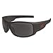 Caraz Torque Safety Glasses Black Frame, Smoke Scratch-Resistant Lens