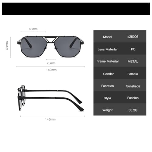 Sunglasses Uv400 Protection | Gradient Metal Double Bridges | Women Men for Outdoor Sports & Driving4