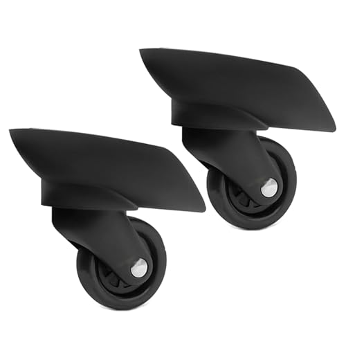 Luggage Suitcase Wheels,Trunk Wheels,2Pcs Trolley Casters Replacement Heavy Duty Roller Wheel for Luggage Box Suitcase 360 Degree SilentWheel, One pair