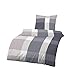 Produktbild Träumschön Renforce Bettwäsche 135x200 2teilig | Sommerbettwäsche 135x200 Baumwolle | Karo Bettwäsche | Tolle Sommer Bettwäsche