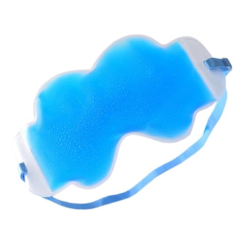 Máscara de ojos refrescante – Cubierta de ojos de gel de hielo reutilizable, antifaz para dormir de TPU transparente, máscara de gel para los ojos, máscara refrescante para viajes, máscara de ojos