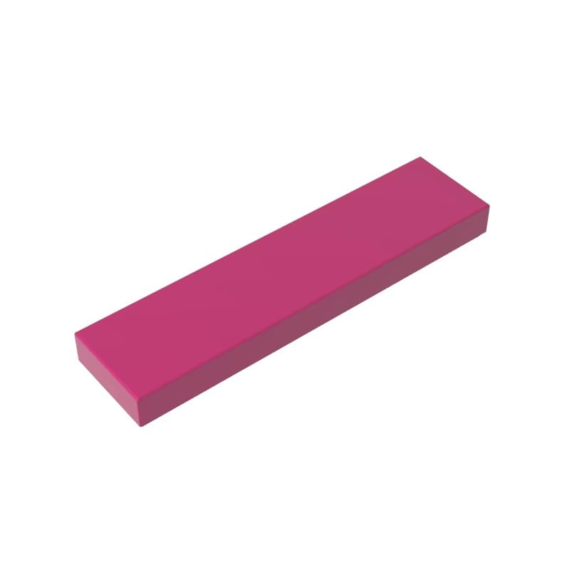 Gobricks 2431 Foundation Plate Tile 1x4 with Groove 50 Pieces GDS-563 Compatible with Lego Building Blocks Color:Magenta โ image 1