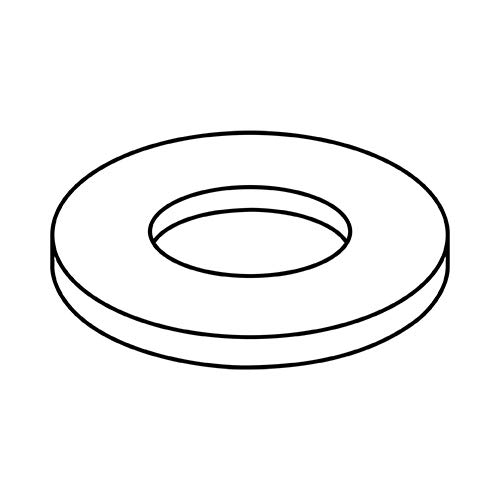 6X5/16X.032 Flat Washer Nylon (Pack Qty 5,000) BC-0605.032WFN by Shorpioen - Made in USA