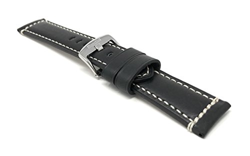 Correa universal para smartwatch de 22 mm de cuero miniatura 5