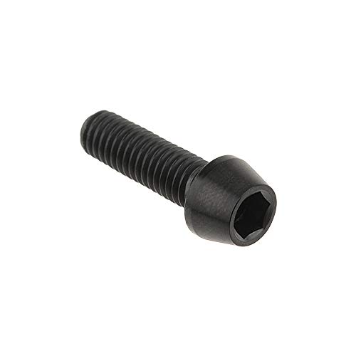 Image of Titanium Ti Bolt M5x9 16 18 20 25 30 35 40 45 50 55 60mm Tapered Head Screws Pack of 4 (M5x16mm, Black)