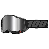 100% Maschera ACCURI 2 Black - Lente A Specchio Argento