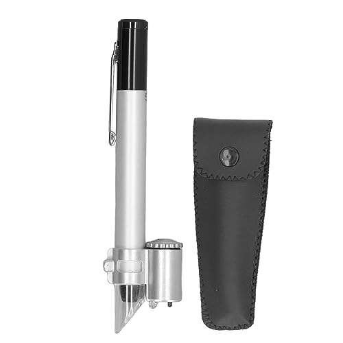 Clear Look 50X Tragbarer Stift Typ Mikroskop mit LED, Skala, für Labor, Haus, Schmuck Shop
