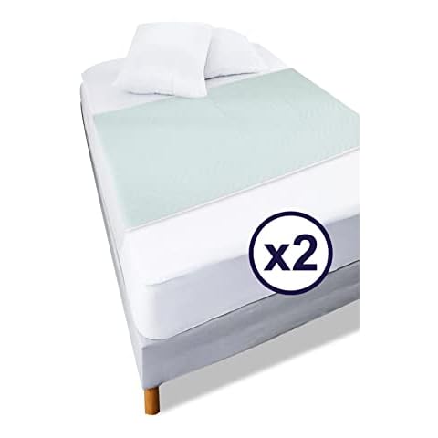 KMINA - Empapadores Cama Adultos Lavables 5 Capas (x2 uds) Cover