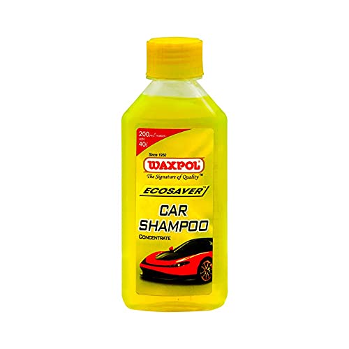 Waxpol Ecosaver Car Shampoo Concentrate 200 Ml Set of 24 (for Bucket
